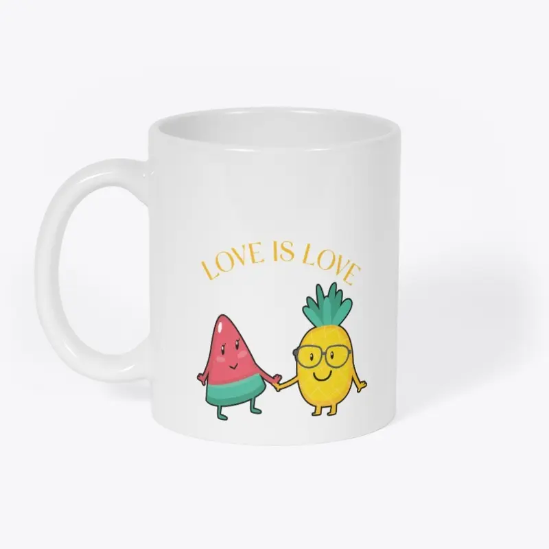 Love is Love Funny Pineapple Watermelon