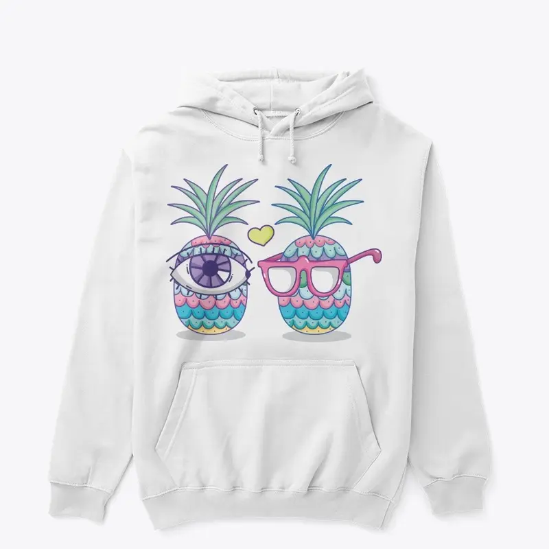 Couple pineapples and  love